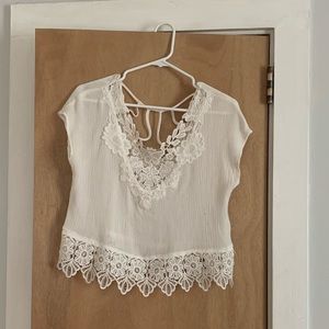 Lace crop top
